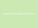 Asamblea General Ordinaria